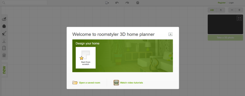 Trang web thiết kế nhà - Roomstyler 3D Home Planner